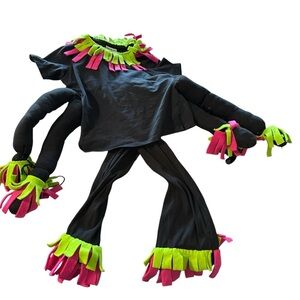 Black and Pink Halloween Costume with Vibrant Accents